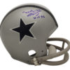 Mel Renfro Autographed/Signed Dallas Cowboys TB 2Bar Mini Helmet HOF OA 23179