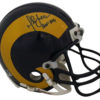 Marshall Faulk Autographed St Louis Rams Authentic TB Mini Helmet HOF PSA 23186