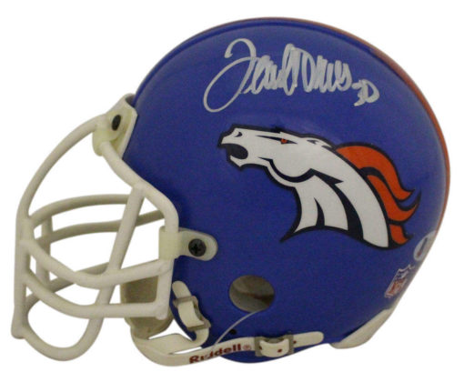 Terrell Davis Autographed/Signed Denver Broncos Custom Mini Helmet BAS 23253