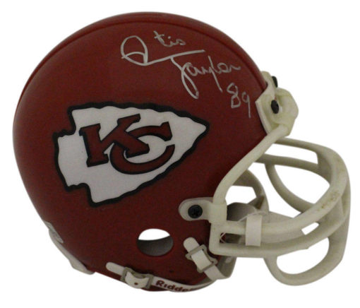 Otis Taylor Autographed/Signed Kansas City Chiefs Mini Helmet BAS 23256