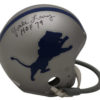 Yale Lary Autographed/Signed Detroit Lions 1Bar Mini Helmet HOF JSA 23284