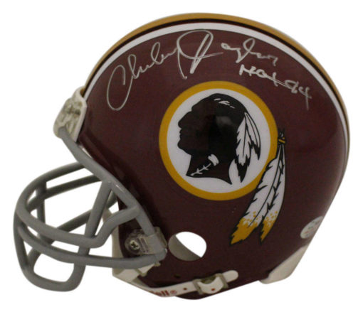 Charley Taylor Autographed Washington Redskins TB Mini Helmet HOF SGC 23305