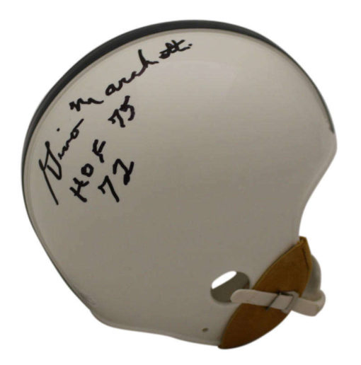 Gino Marchetti Autographed Baltimore Colts 1953 Shell Mini Helmet HOF JSA 23312