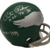Pete Pihos Signed Philadelphia Eagles TB 2Bar Mini Helmet HOF JSA 23351