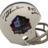 Don Shula Autographed/Signed Hall of Fame 2Bar Mini Helmet 347 Wins JSA 23406