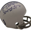 Lenny Moore & Raymond Berry Signed Baltimore Colts 2Bar Mini Helmet OA 23441
