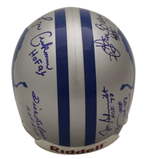 Detroit Lions Hall of Famers Signed Authentic Mini Helmet Creekmur +5 BAS 23452