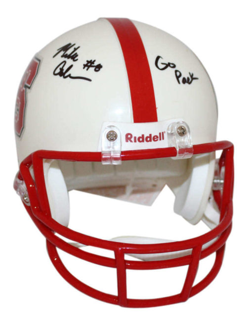 Mike Glennon Autographed/Signed North Carolina State Mini Helmet 23580