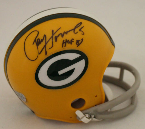 Paul Hornung Autographed Green Bay Packers 2Bar Mini Helmet HOF JSA 23595