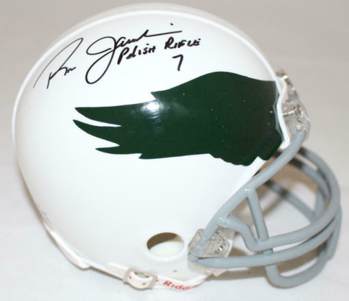Ron Jaworski Signed Philadelphia Eagles Mini Helmet Polish Rifle JSA 23607