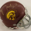 Matt Leinart Autographed/Signed USC Trojans Mini Helmet JSA 23620