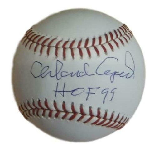 Orlando Cepeda Autographed San Francisco Giants OML Baseball HOF BAS 23689