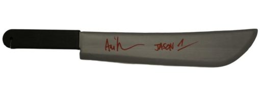 Ari Lehman Autographed Friday The 13th Replica Machete Jason 1 BAS 23755