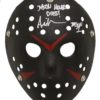 Ari Lehman Signed Friday The 13th Replica Black Mask Jason Never Dies BAS 23760