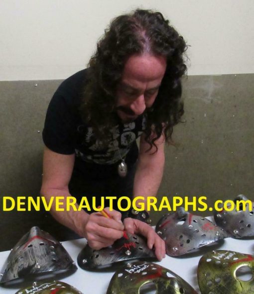 Ari Lehman Autographed Friday The 13th Replica Silver Mask Jason BAS 23763