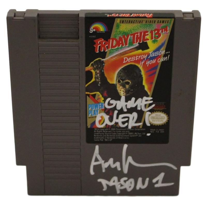 Ari Lehman Signed Friday The 13th Nintendo NES Game Jason Game Over BAS 23768