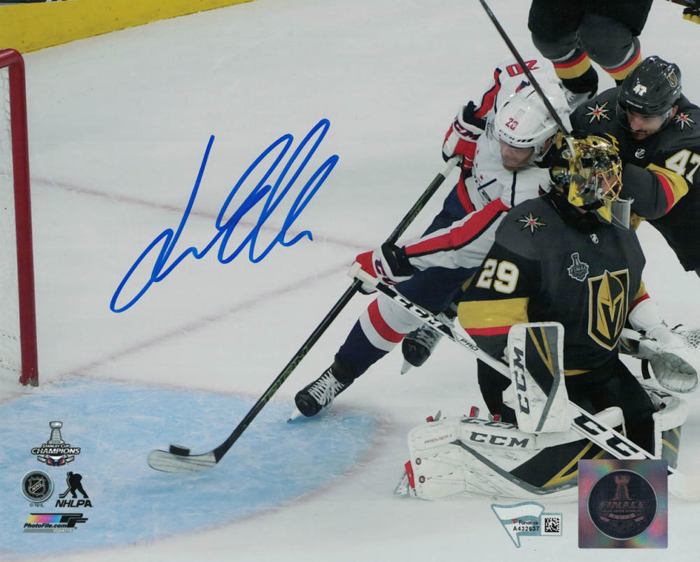 LARS ELLER signed WASHINGTON CAPITALS 8X10 STADIUM SERIES photo w