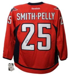Devante Smith-Pelly Signed Washington Capitals Reebok Red XL Jersey FAN 23782