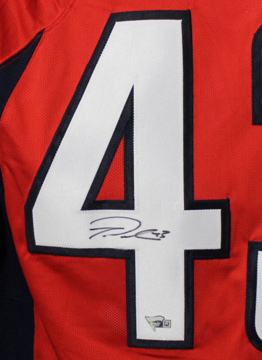 Tom Wilson Autographed/Signed Washington Capitals Reebok Red XL Jersey FAN 23785