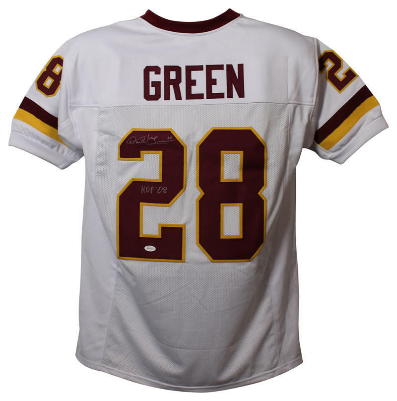 Darrell Green Autographed Washington Redskins XL White Jersey HOF JSA 23818