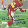 Darrell Green Autographed Washington Redskins Goal Line Art Card HOF Blue 23819