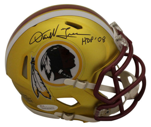 Darrell Green Autographed Washington Redskins Blaze Mini Helmet HOF JSA 23821