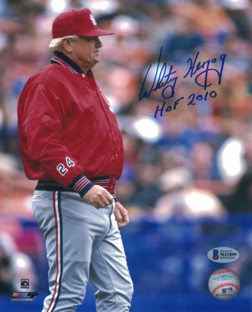Whitey Herzog Autographed/Signed St Louis Cardinals 8x10 Photo BAS 23835 PF