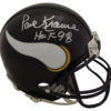 Paul Krause Autographed/Signed Minnesota Vikings TB Mini Helmet BAS 23838