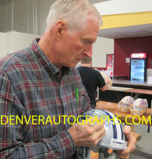Bob Lilly Autographed/Signed Dallas Cowboys Authentic Helmet 3 Insc JSA 23843