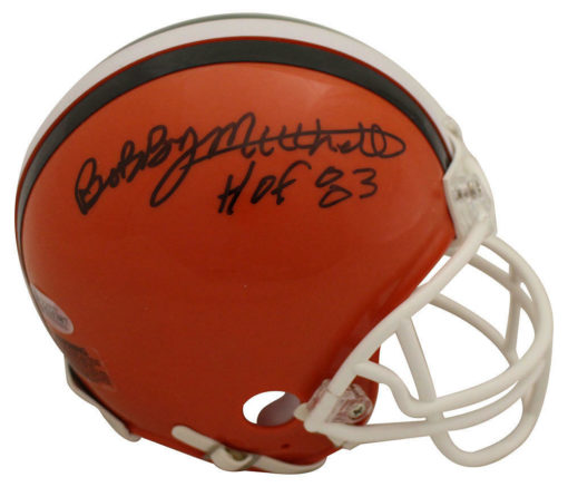 Bobby Mitchell Autographed/Signed Cleveland Browns Mini Helmet HOF BAS 23847