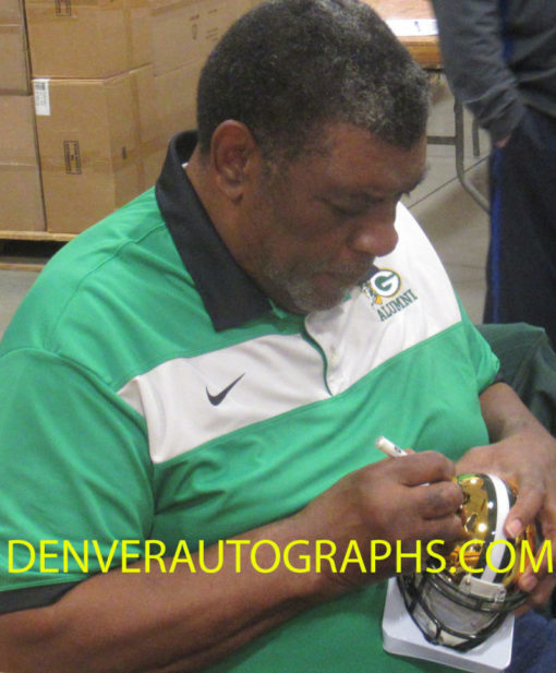 Dave Robinson Autographed/Signed Green Bay Packers Chrome Mini Helmet JSA 23854