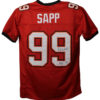 Warren Sapp Autographed/Signed Tampa Bay Buccaneers XL Red Jersey HOF JSA 23863