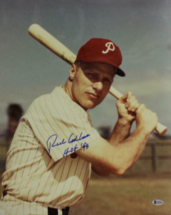 Richie Ashburn Autographed Philadelphia Phillies 16x20 Photo HOF BAS 23905