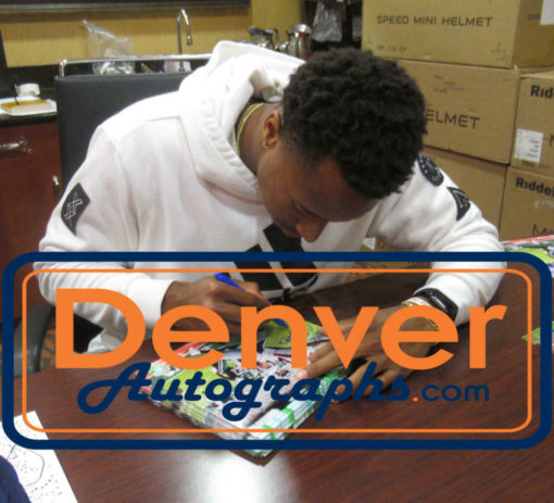 Courtland Sutton Autographed/Signed Denver Broncos 8x10 Photo 1st TD JSA 23916
