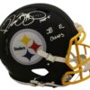 Jerome Bettis Signed Pittsburgh Steelers Black Authentic Helmet 2 Insc BAS 23930