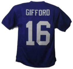 Frank Gifford Unsigned New York Giants Size XL Blue Jersey 40015