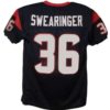 DJ Swearinger Unsigned Houston Texans XL Blue Jersey 40020