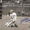 YA Tittle Autographed New York Giants 8x10 Bloody Horizontal Photo 15354