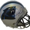 Greg Olsen Autographed Carolina Panthers Riddell Mini Helmet JSA 12649