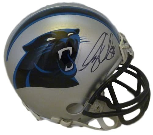 Greg Olsen Autographed Carolina Panthers Riddell Mini Helmet JSA 12649