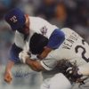 Nolan Ryan Autographed Texas Rangers 16x20 Photo (Fight) DA 10001