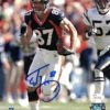 Ed McCaffrey Autographed Denver Broncos 8x10 Photo Blue JSA 21132