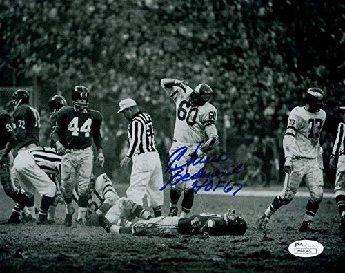 Chuck Bednarik Autographed Philadelphia Eagles 8x10 Photo HOF JSA 10453