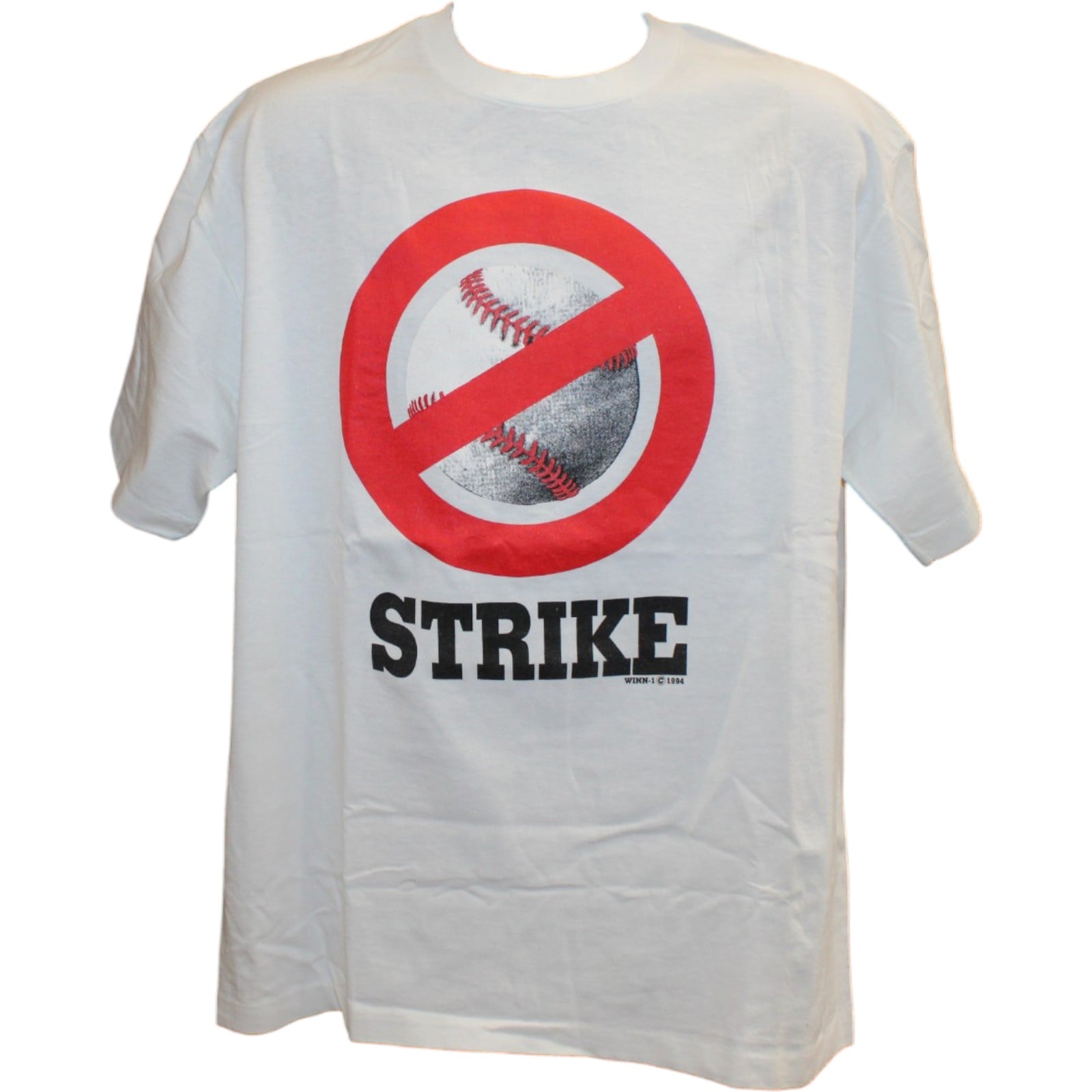 Major League Baseball 1994 Strike Shirt "Major League Bummer" Size XL 58374 1 Major League Baseball 1994 Strike Shirt "Major League Bummer" Size XL 58374