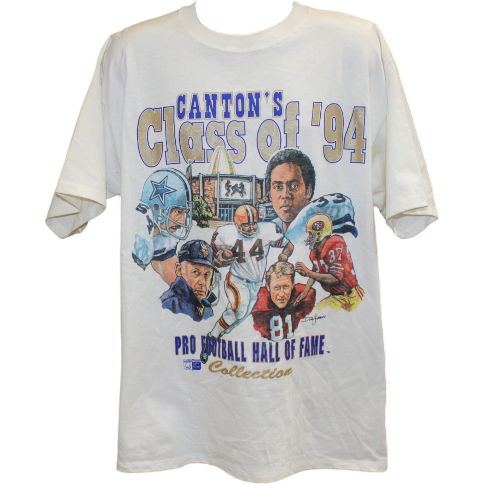 Hall of Fame Class of 1994 Canton Ohio White Shirt Size L 58385 1 Hall of Fame Class of 1994 Canton Ohio White Shirt Size L 58385