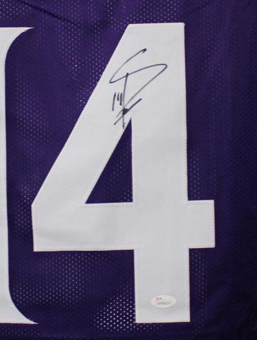 Stefon Diggs Autographed/Signed Minnesota Vikings XL Purple Jersey JSA 21572