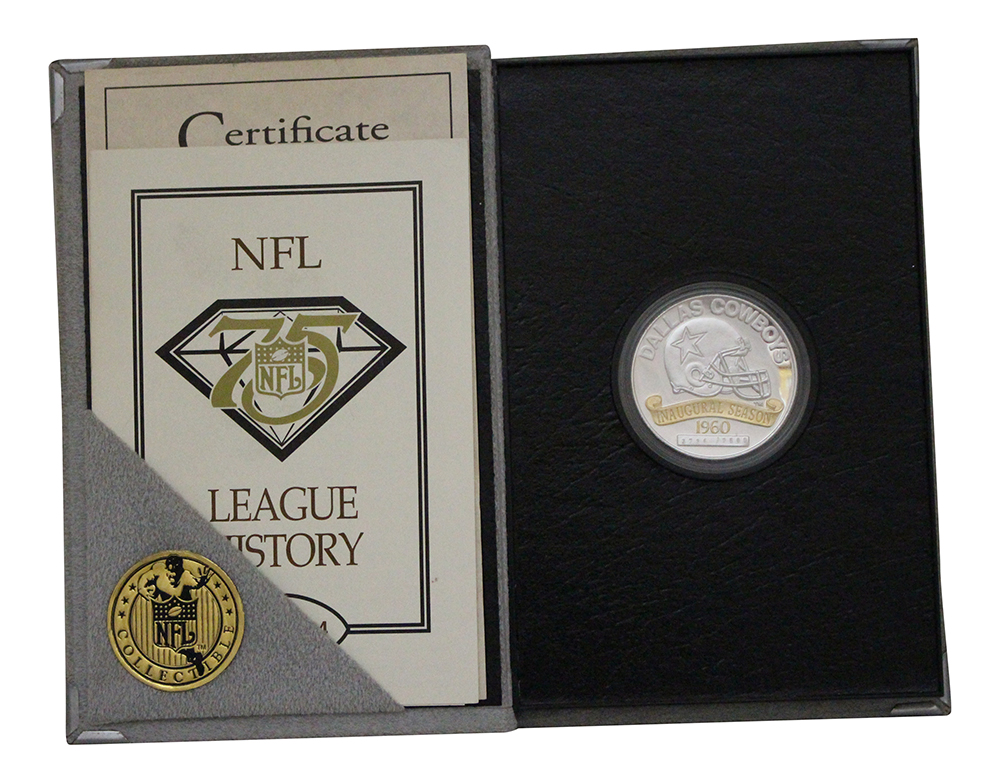 Dallas Cowboys 75th Anniversary Limited Edition Silver Coin Book 32263