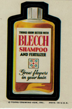 1973 Topps Wacky Packages Series 1 Bleech Shampoo 80035
