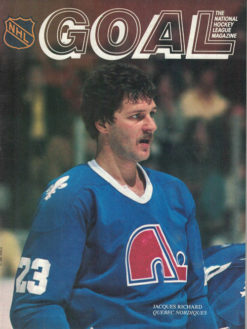 1981 NHL Goal Unsigned Program Quebec Nordiques Jacques 80051
