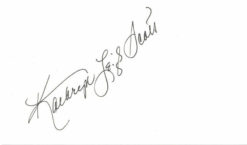 Kathryn Leigh Scott Actress Autographed 3x5 Index Card Dark Shadows JSA 80156